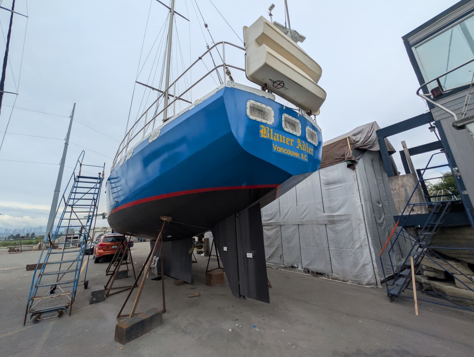 1996 Bruce Roberts Customer Steel Hull Sailboat - Photo 4