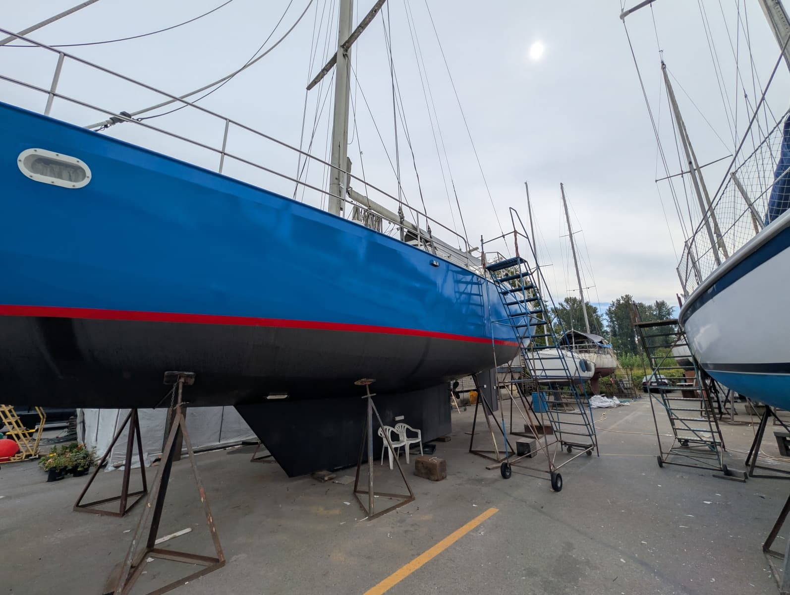 1996 Bruce Roberts Customer Steel Hull Sailboat - Photo 6
