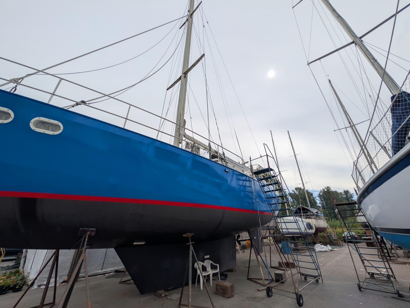 1996 Bruce Roberts Customer Steel Hull Sailboat - Photo 7