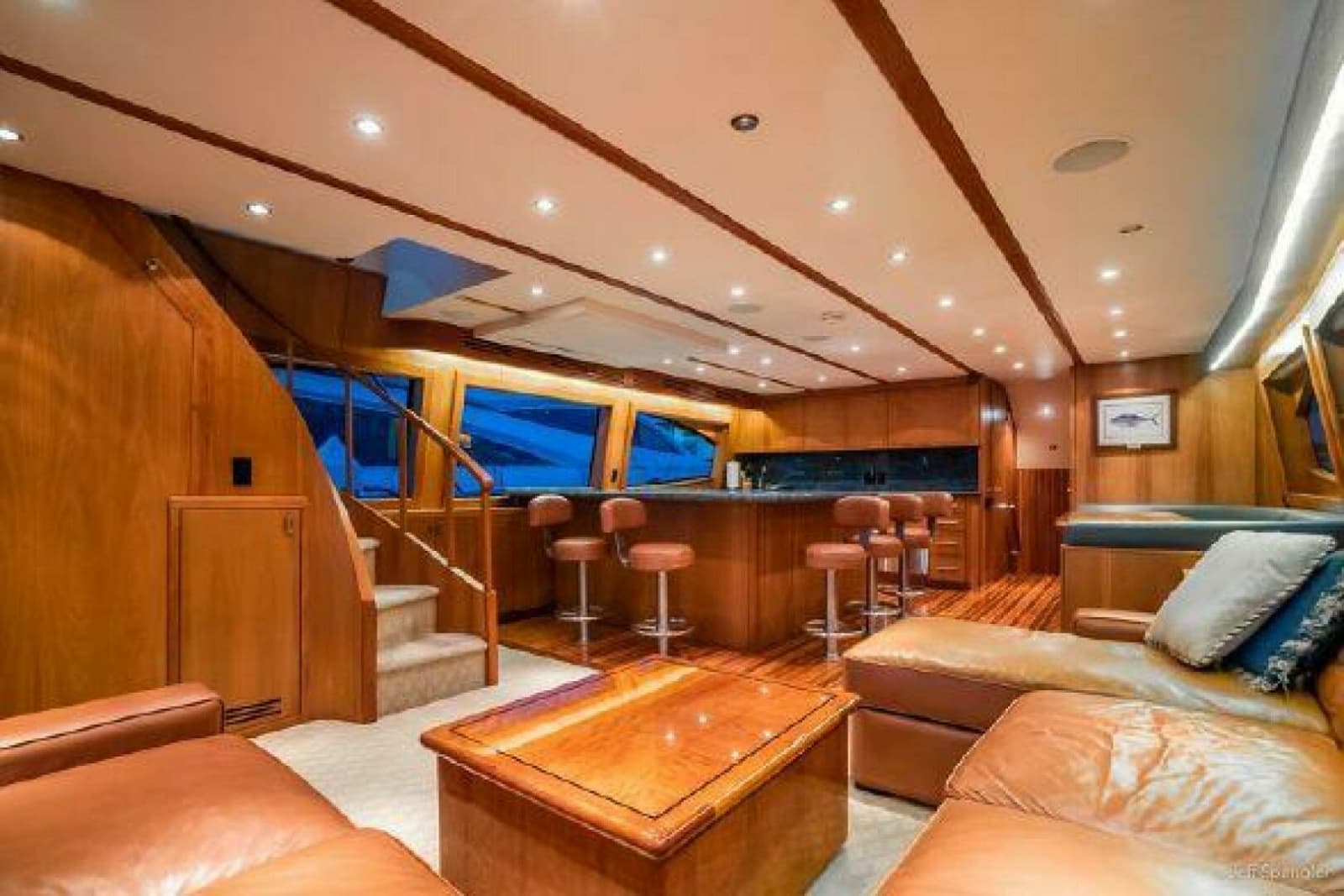 2008 Hatteras 77 Enclosed Bridge - Photo 7