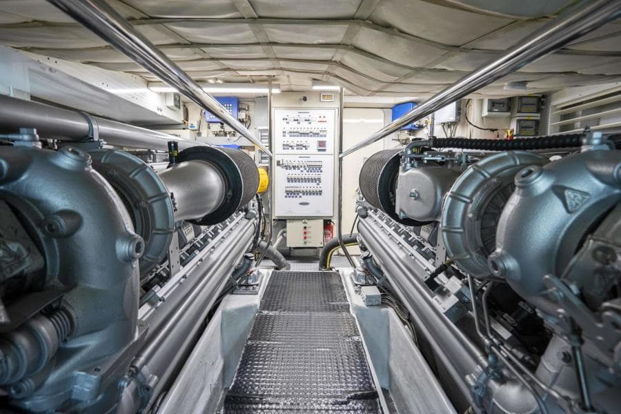 2005 Pershing 76 Motor Yacht - Denise - Engine Room