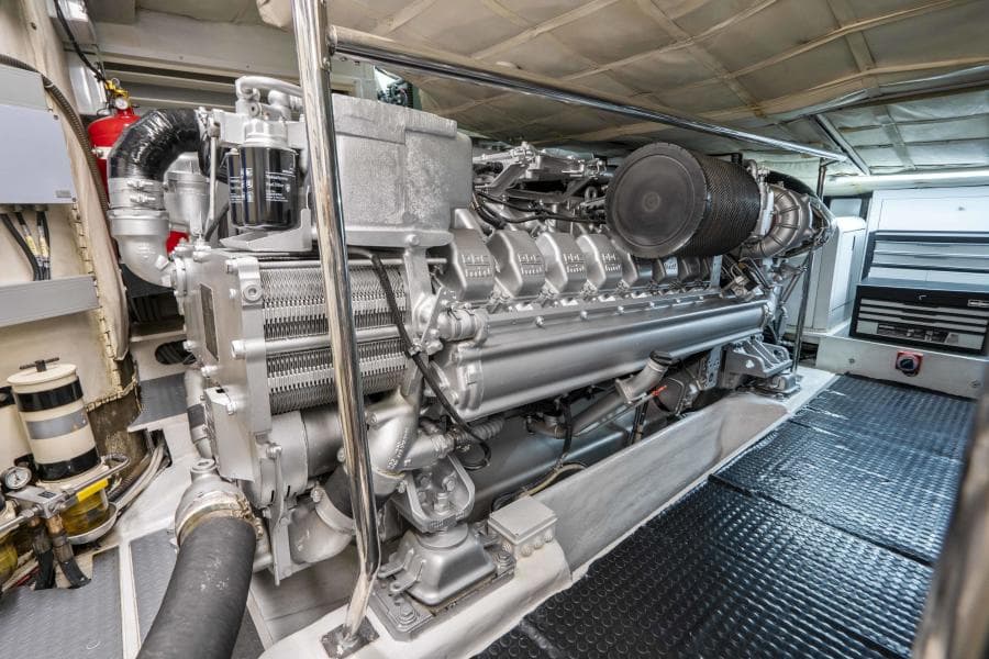 2005 Pershing 76 Motor Yacht - Denise - Engine Room