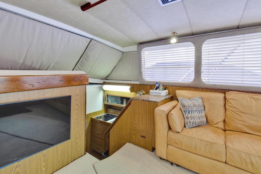 1981 Bertram 42 Convertible Balls To The Wall Salon Starboard