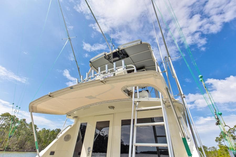 1981 Bertram 42 Convertible Balls To The Wall Cockpit Overhang