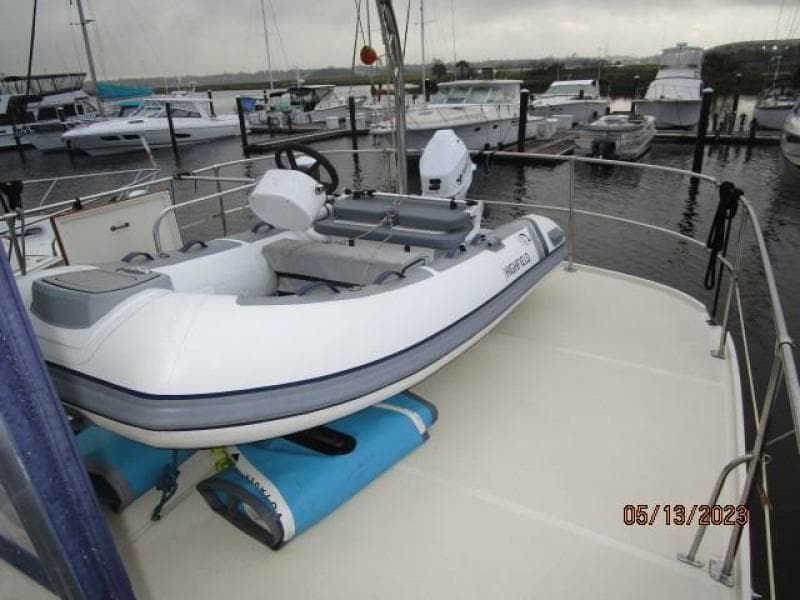 36' Kadey-Krogen tender deck aft