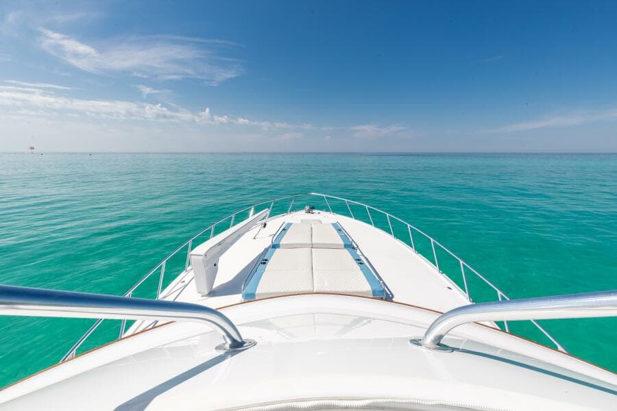 2016 Hatteras GT60  KNOT ON CALL  Bow