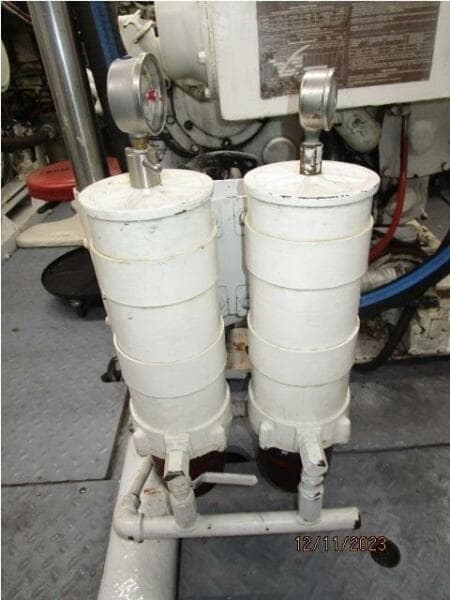 72' DeFever starboard Racor fuel filters