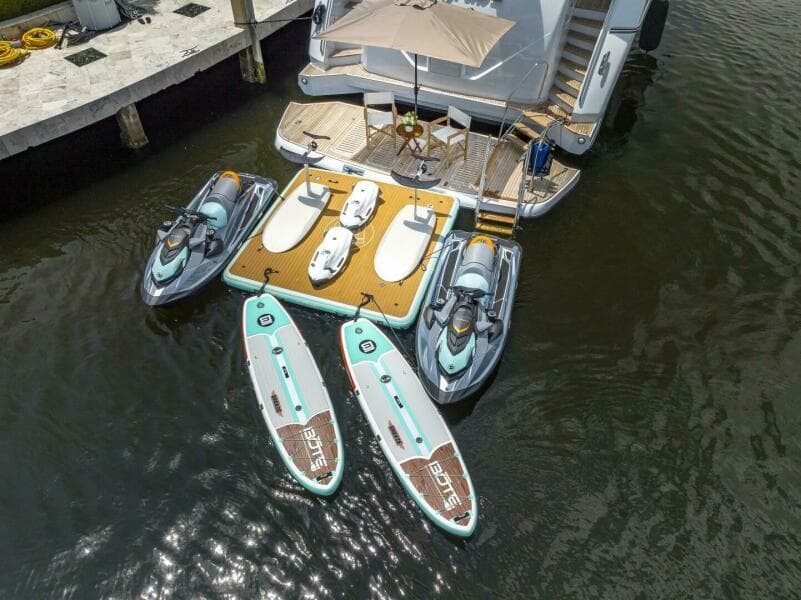 2012 Princess 104 - inflatable dock