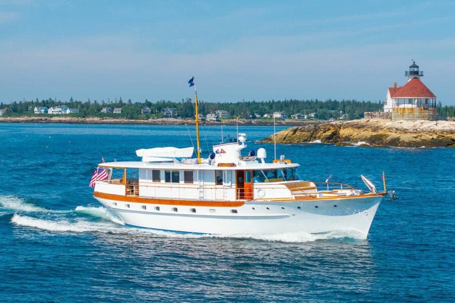 1958 Trumpy Fantail Houseboat