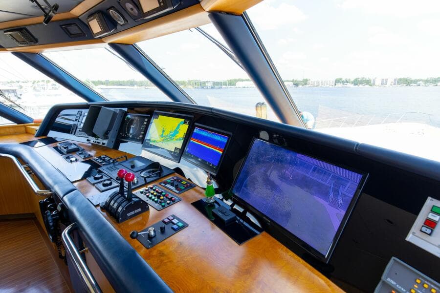 1989 116' Feadship - Boss - Pilot House Helm Electronics