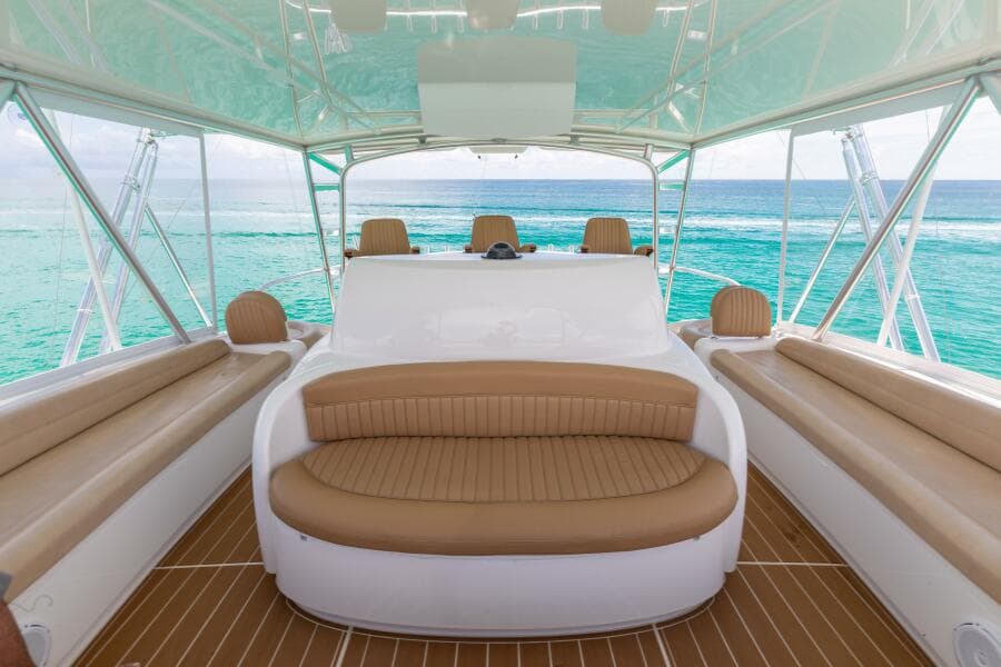 2015 Viking 70 Convertible  Helm Guest Seating 3