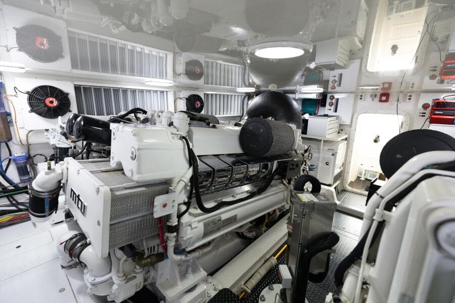 2015 Viking 70 Convertible Engine Room 2