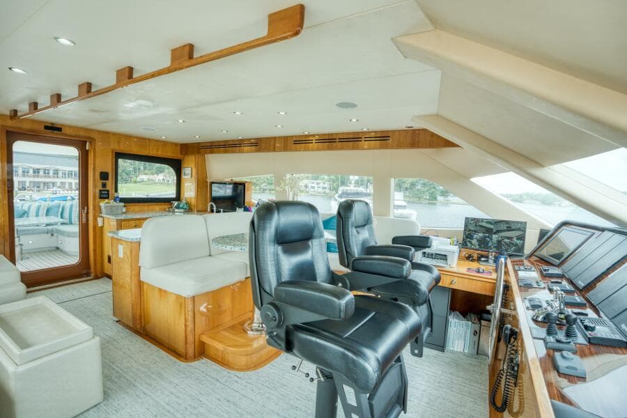 2007 Hatteras 80 Enclosed Bridge