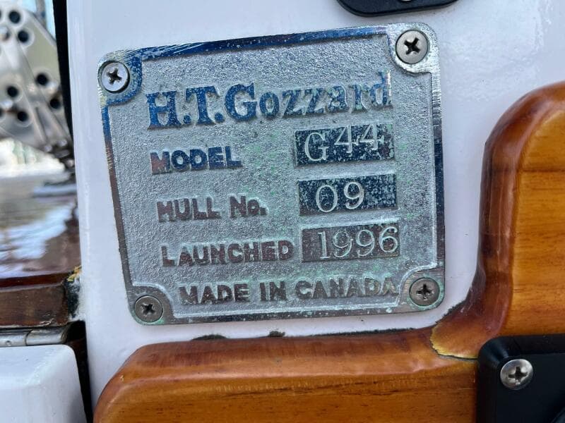 1996 Gozzard Aft Cockpit