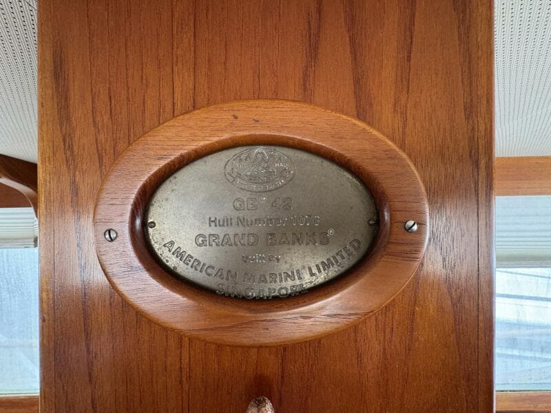1989 Grand Banks 42 Motor Yacht