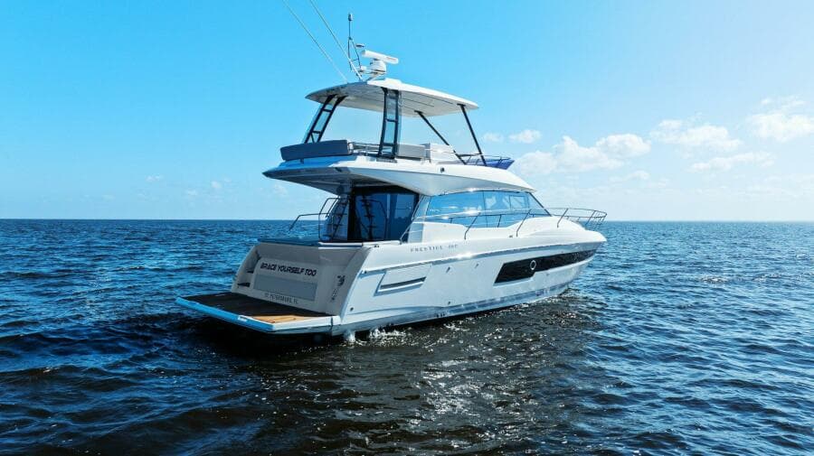 2022 Prestige 460 Flybridge - Brace Yourself Too -Profile