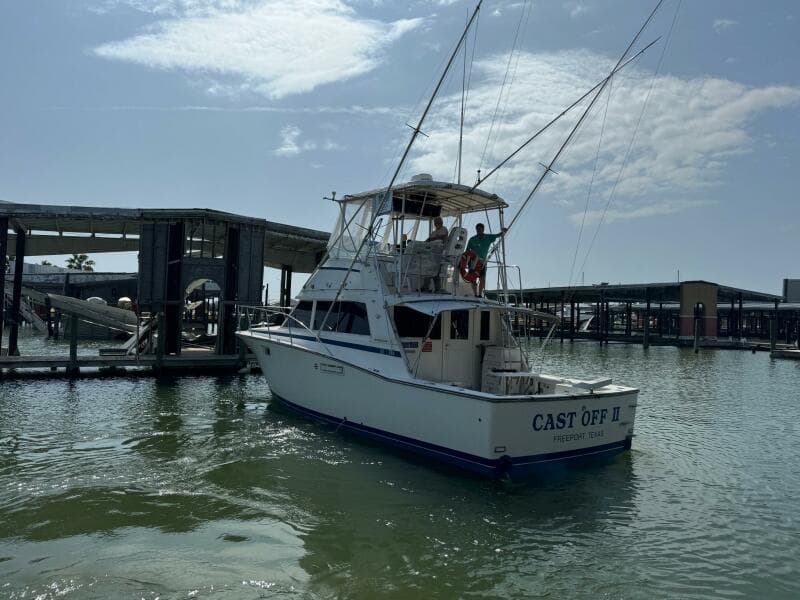 1983 Bertram 385 Convertible- Cast Off II- Transom