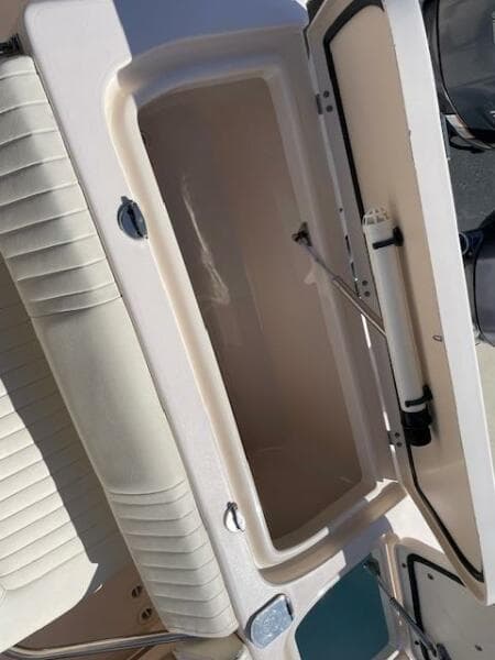 2014 Grady-White Fisherman 257 boat storage compartment.