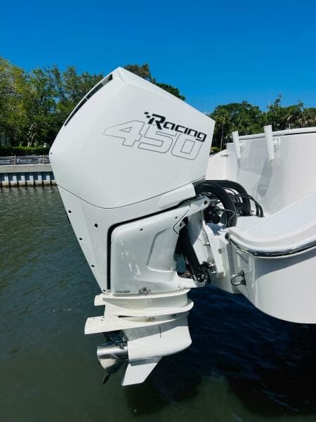 2015 Billfish 39 Custom CC with Racing 450 outboard motor.