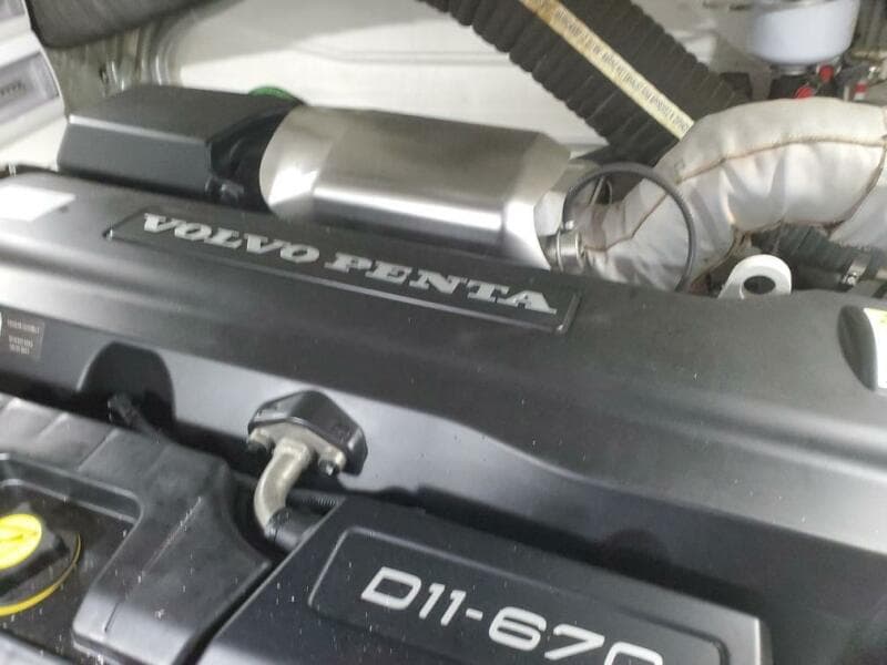 Volvo Penta D11-670 engine in a 2020 Galeon 500 Fly yacht.