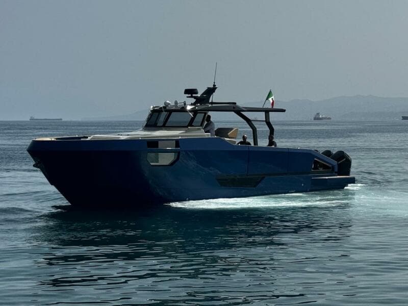 Aicon Audace 50 yacht cruising on calm waters, 2025 model.