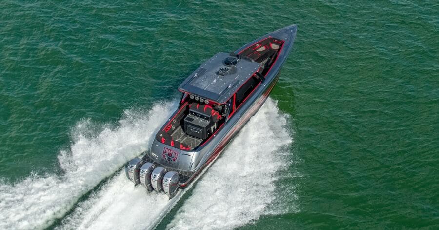 Aerial Port Side at Speed