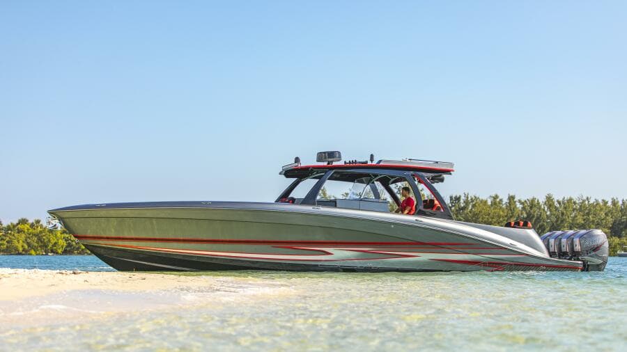 Starboard Bow at Sandbar