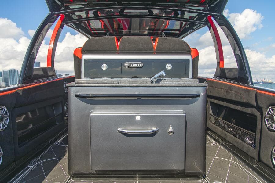 Triple Helm Seats with Tackle Station