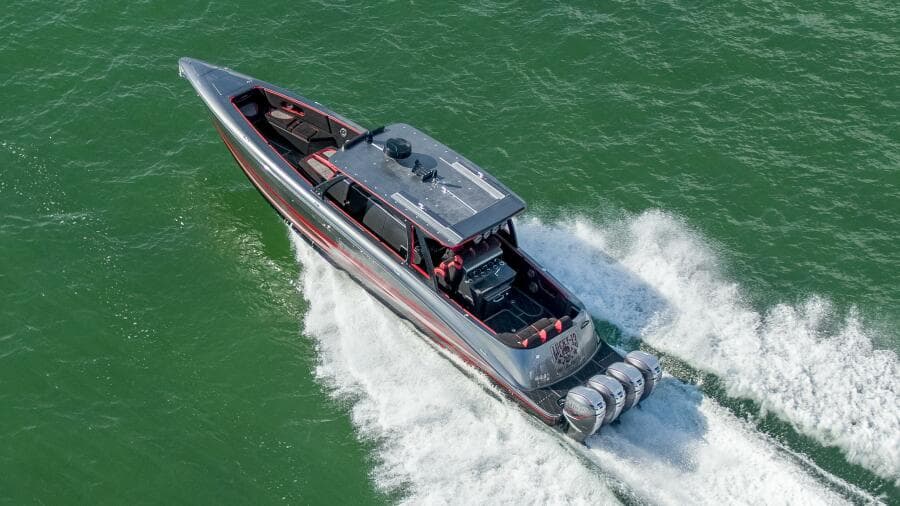 Aerial Port Quarter Close