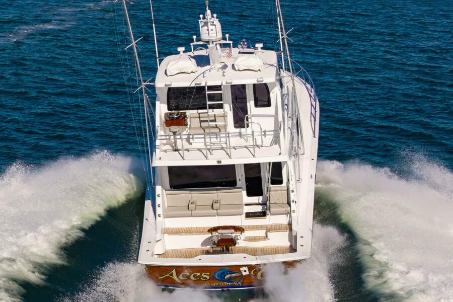 2008 Hatteras 64 Enclosed Bridge