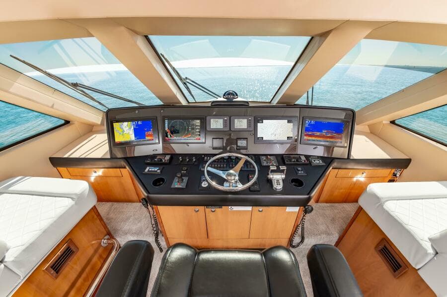 2008 Hatteras 64 Enclosed Bridge