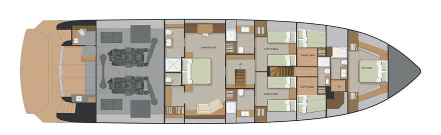 Lower deck owner"s layout