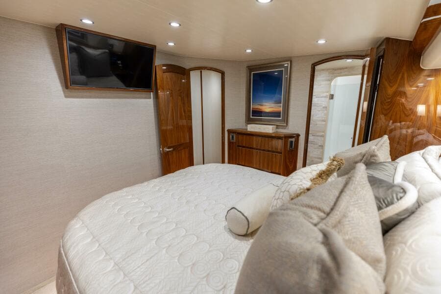 2018 Viking 62 Convertible- Da'Grits-Master Stateroom