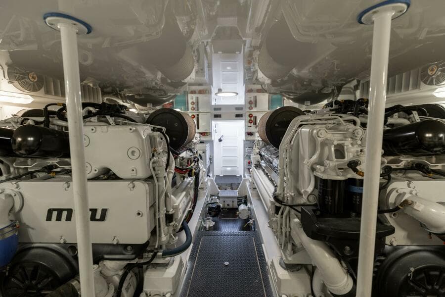 2018 Viking 62 Convertible- Da'Grits-Engine Room