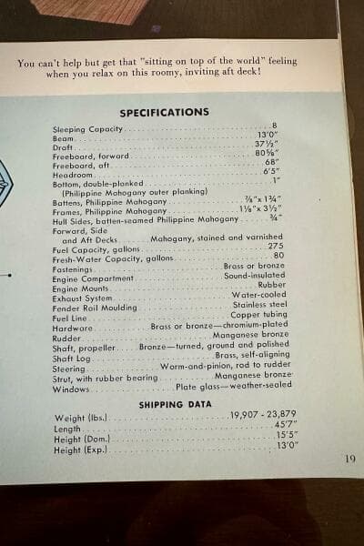 1960 Chris-Craft 45 Constellation