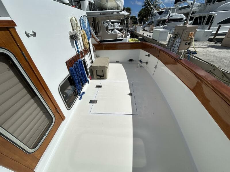 57' DeFever cockpit starboard