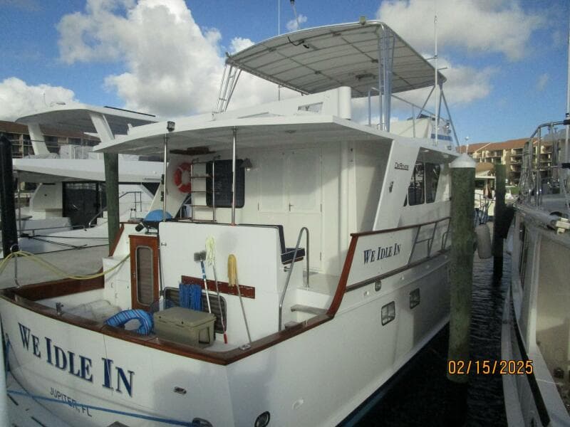 57' DeFever starboard aft profile