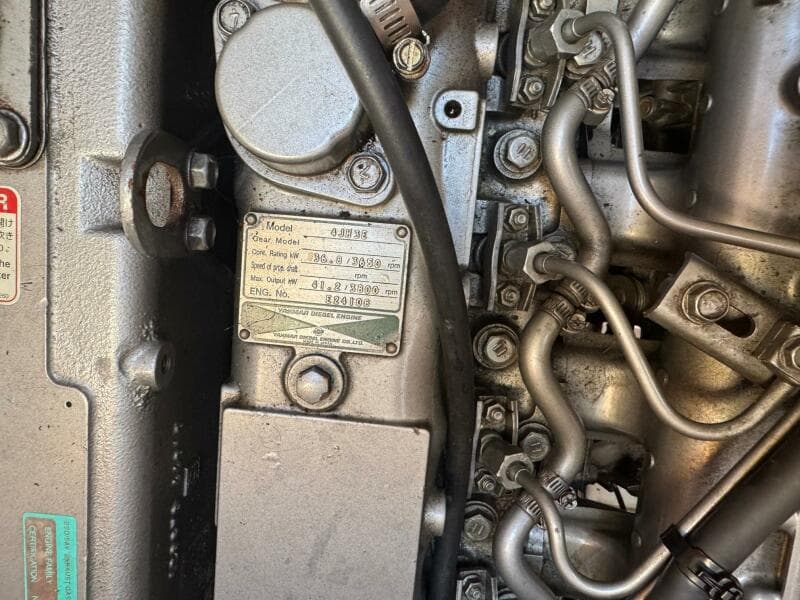 Yanmar Engine Nameplate