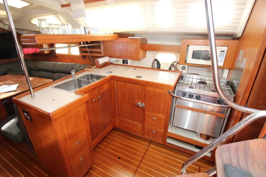 Galley with Stainless Appliances