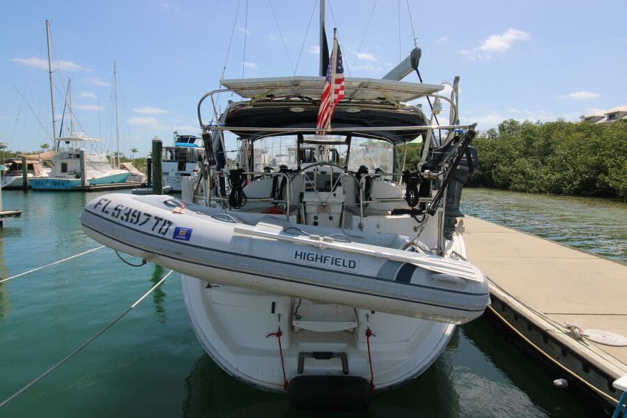 Stern View with Dinghy
