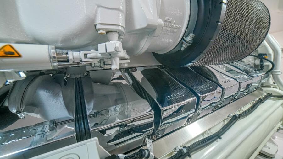 2023 Viking 73 Convertible "Free Spool" - Engine room