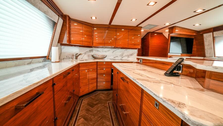 2023 Viking 73 Convertible "Free Spool" - Galley