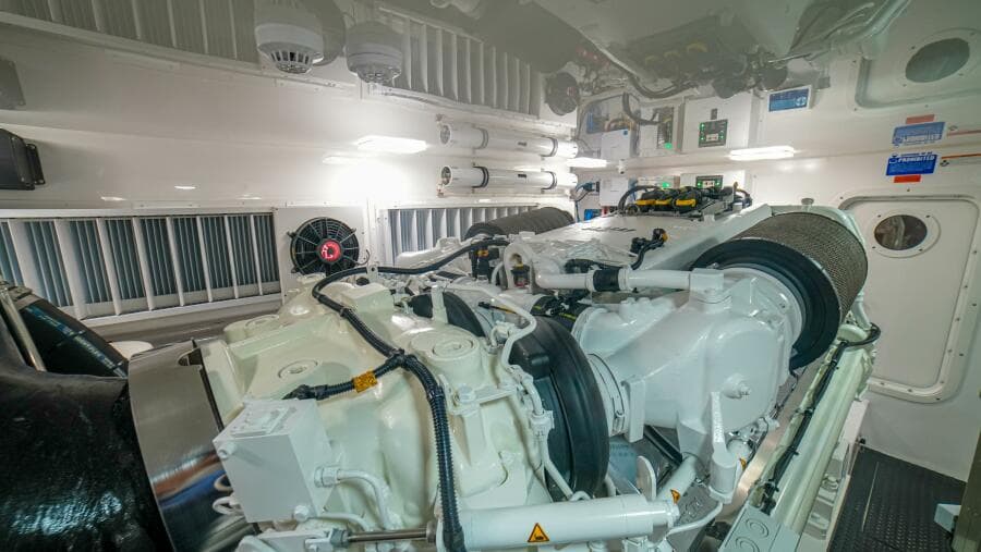 2023 Viking 73 Convertible "Free Spool" - Engine room