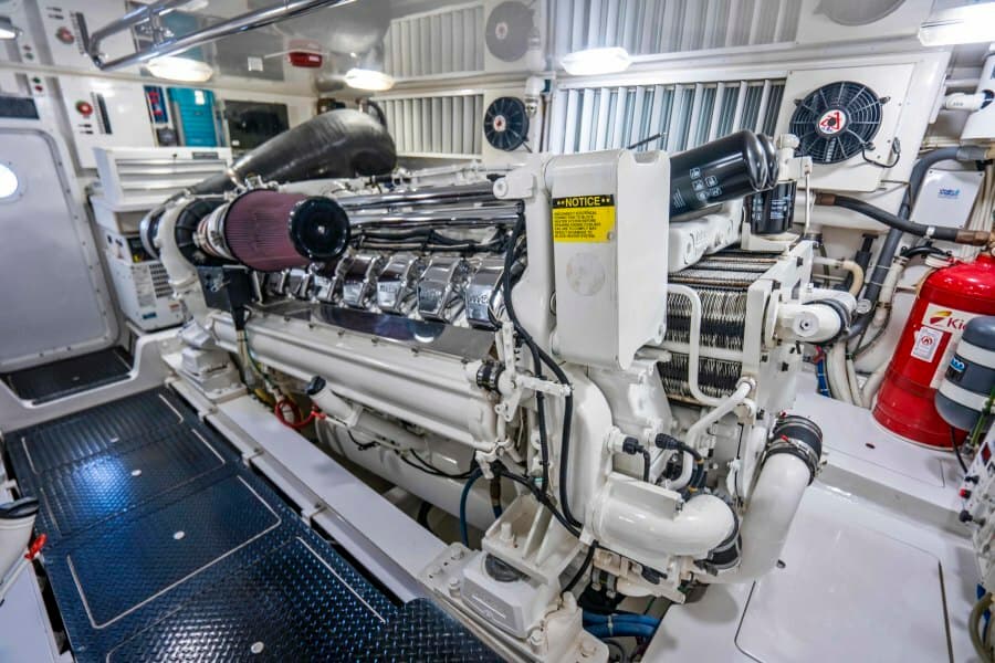 2011 Viking 70 Enclosed Bridge - Last Call - Engine Room