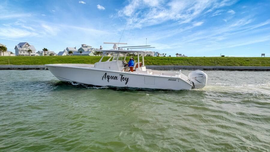 2023 Jupiter 43 Center Console "Aqua Toy"