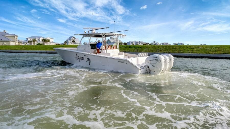 2023 Jupiter 43 Center Console "Aqua Toy"
