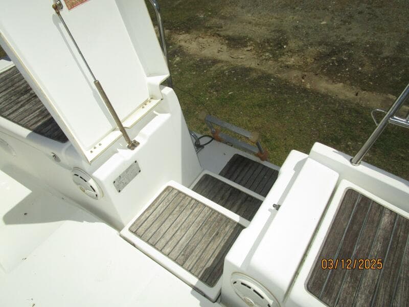 43' Beneteau transom pass-thru