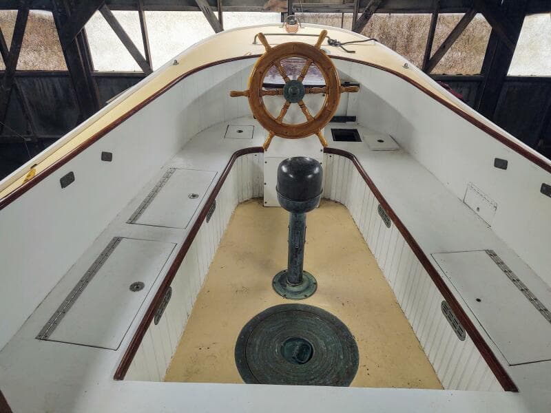 Amicitia cockpit looking aft