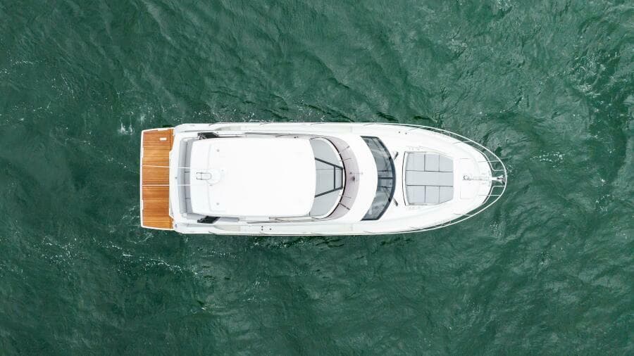 2024 46 Prestige Flybridge -Aerial Profile