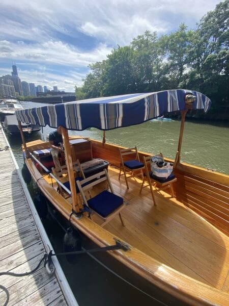 1991 John Atkins Wooden Skiff - Bow